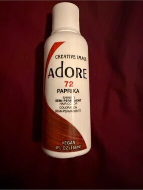 Adore Paprika 72 Semi-Permanent Hair Color - Red Brown Bottle